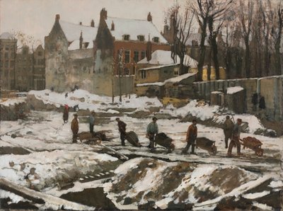 Construction Site in Amsterdam by Georg Hendrik Breitner