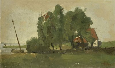 Farmstead by Georg-Hendrik Breitner