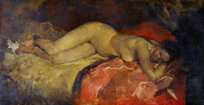 Reclining Nude by Georg Hendrik Breitner