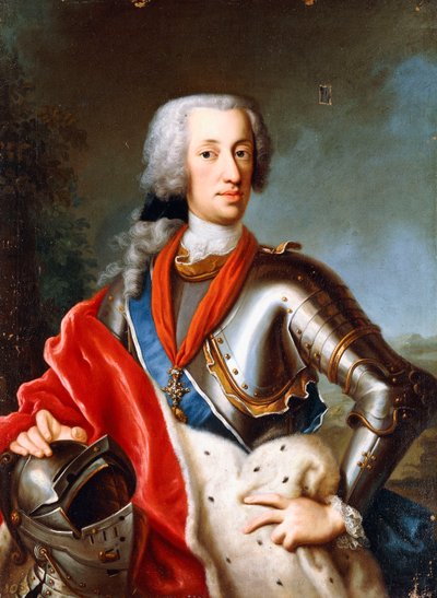 Portrait of Karl Albrecht Wittelsbach, Standing, Three-Quarter Length, Wearing Ceremonial Dress by Georg (circle of) Desmarees