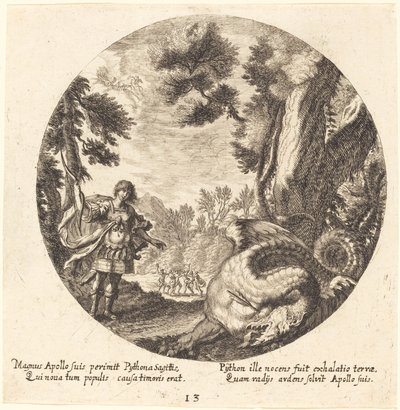 Apollo Killing the Python by Georg Andreas Wolfgang the Elder