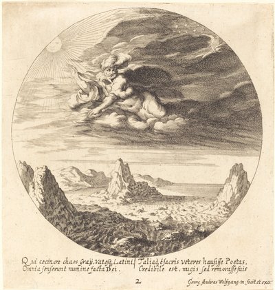 God Creating Order from Chaos by Georg Andreas Wolfgang the Elder