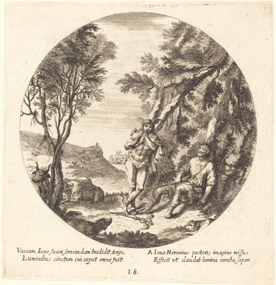 Mercury Lulling Argos to Sleep by Georg Andreas Wolfgang the Elder