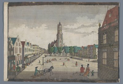 View of the New Church in Delft by Georg Balthasar Probst (possibly)