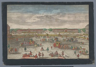 View of the Stables of the Palace of Versailles by Georg Balthasar Probst (possibly)