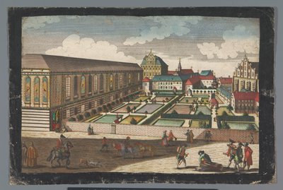 View of the Royal Palace and the Monastery of the Capuchin Friars in Wroclaw by Georg Balthasar Probst (possibly)