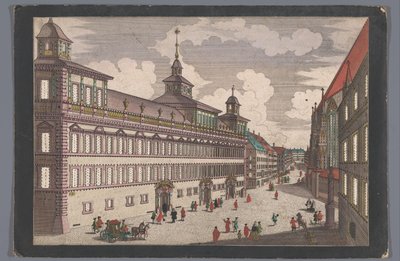 View of the Town Hall in Nuremberg by Georg Balthasar Probst (possibly)