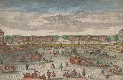 View of the Stables of the Palace of Versailles by Georg Balthasar Probst