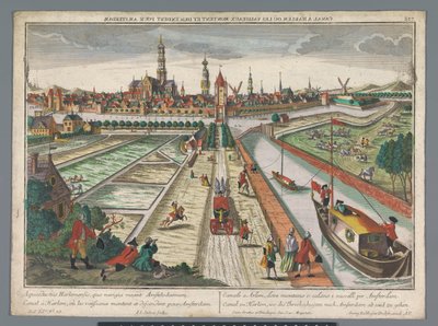 View of the Amsterdam Canal in Haarlem by Georg Balthasar Probst