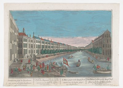 View of the Herengracht in Amsterdam (Amsterdam) by Georg Balthasar Probst