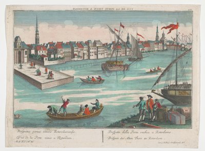 View of the Eastern Old Head Gate in Rotterdam (Rotterdam) by Georg Balthasar Probst