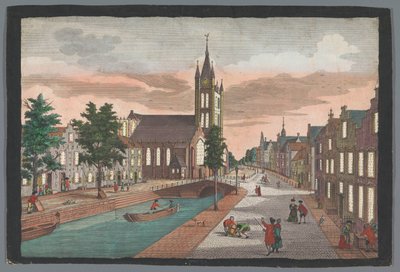 View of the Old Church in Delft by Georg Balthasar Probst