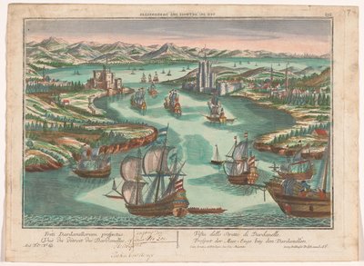 View of the Dardanelles Strait by Georg Balthasar Probst