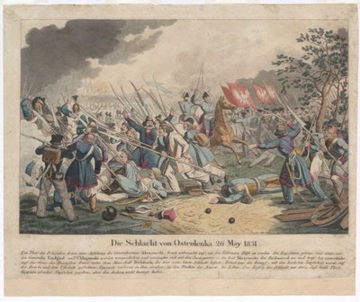 The Battle of Ostroleka on 26 May 1831 by Georg Benedikt Wunder