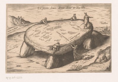 View of the Pierre Levée near Poitiers by Georg Braun (possibly)