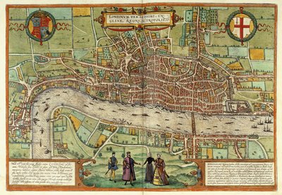 A View of London by Georg Braun