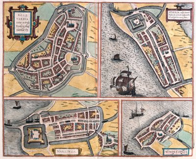 Bolsward, Stavoren, Harlingen and Hindelopen, Netherlands - in 
