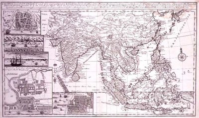 India to western New Guinea including southern Japan and the Philippines, engraved by J.B. Bruhl by Georg Christian Bonstedt