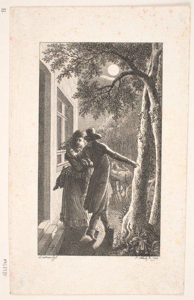 Illustration with Abduction at Night by Georg Christian Schule