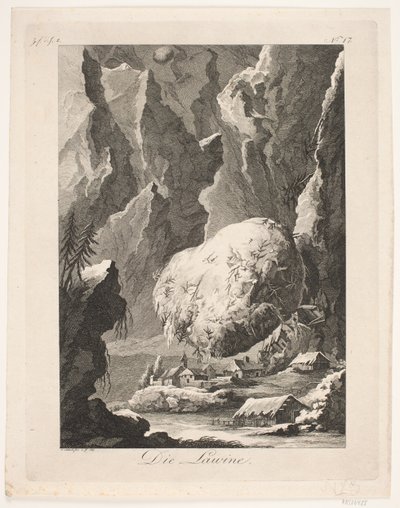 The Avalanche by Georg Christian Schule