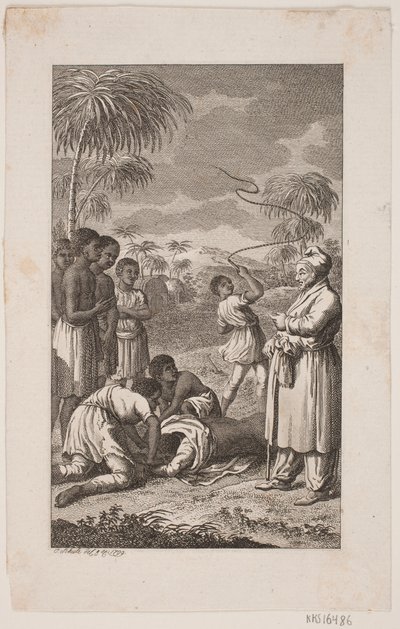 Black Slave Being Whipped by Georg Christian Schule