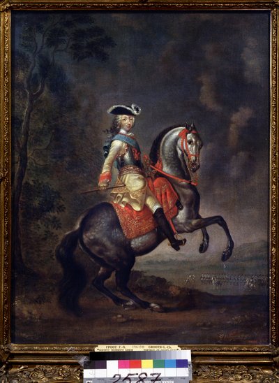 Portrait of the Grand Duke Peter III. Painting by Georg Christoph Grooth by Georg Christoph Grooth