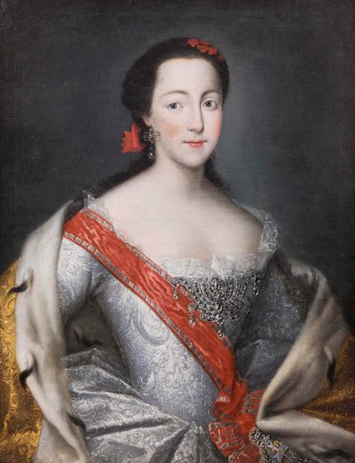 Portrait of Empress Catherine II, 1750s by Georg Christoph Grooth