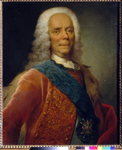 Portrait of Prince Vasili Vladimirovich Dolgorukov (1667-1746) (before 1746) by Georg Christoph Grooth