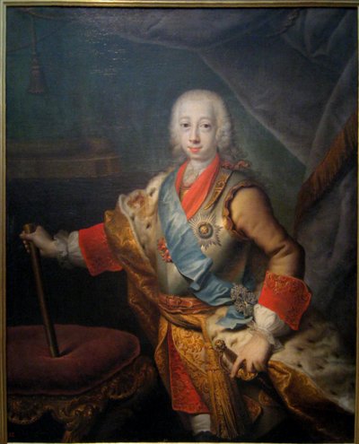 Portrait of Grand Duke Peter Fedorovich (Later Emperor Peter III) by Georg Cristoph Grooth