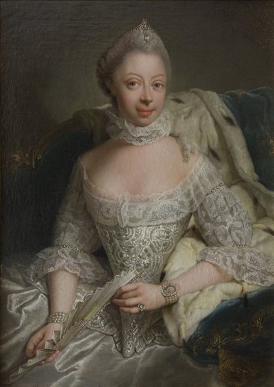 Portrait of Princess Charlotte of Mecklenburg-Strelitz, Queen of Great Britain by Georg David Matthieu