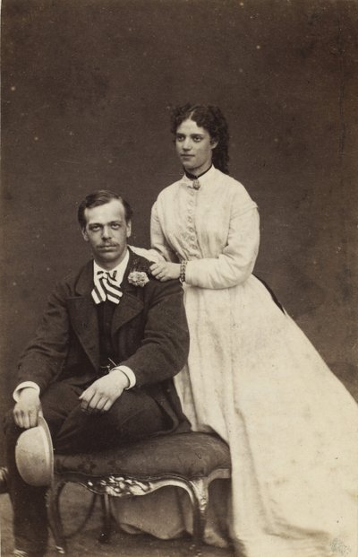 Grand Duke Alexander Alexandrovich of Russia and Princess Dagmar of Denmark by Georg Emil Hansen