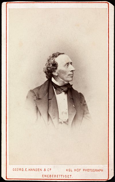 Portrait of Hans Christian Andersen (1805-1875) by Georg Emil Hansen