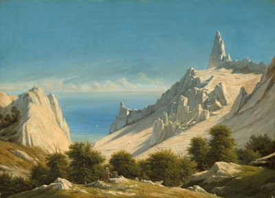View of Sommerspiret, the Cliffs of Møn by Georg Emil Libert