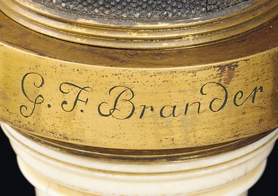 Compound box-type microscope, c.1775 by Georg Friedrich Brander