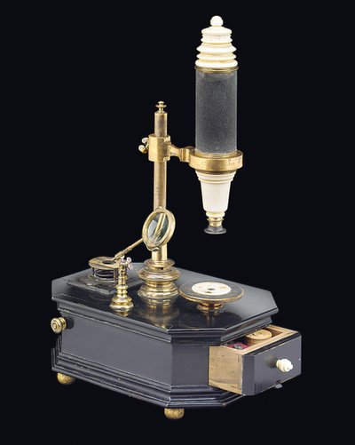 Compound Box-Type Microscope, c.1775 by Georg Friedrich Brander
