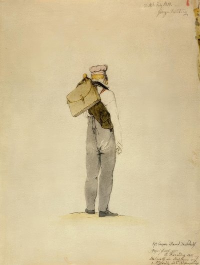 C.D. Friedrich on a Foot Journey in the Giant Mountains by Georg Friedrich Kersting