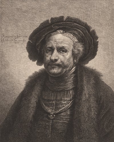 Self-Portrait of Rembrandt by Georg Friedrich Schmidt