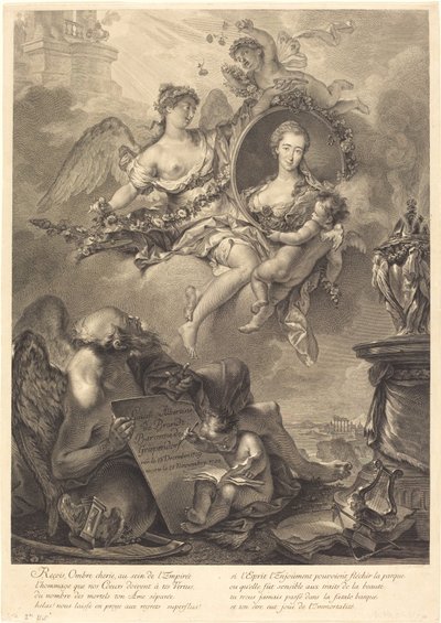Louise Albertine de Brandt, Baroness von Grapendorf by Georg Friedrich Schmidt, after Pierre Le Sueur