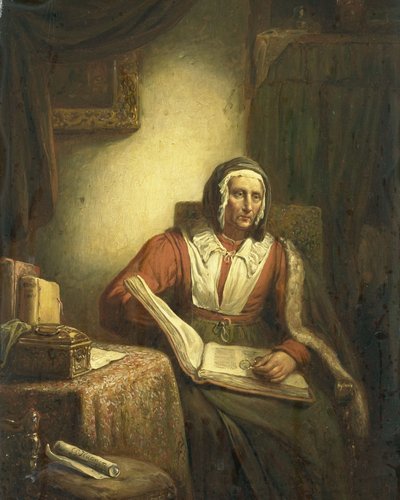 Old Woman Reading by Georg Gillis van Haanen