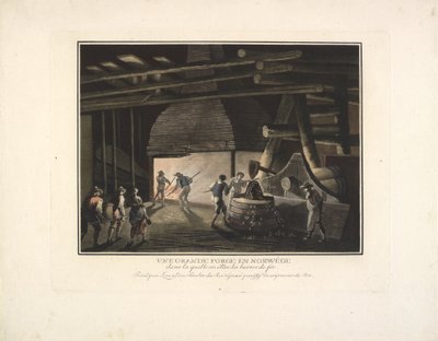 A Large Forge in Norway by Georg Haas
