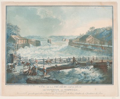 View of the First Waterfall of Tisteddal in Norway by Georg Haas