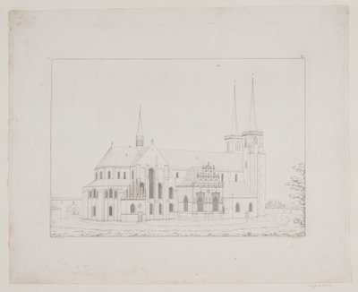 Roskilde Cathedral Seen from the North by Georg Hoffmann