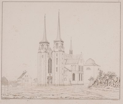 Roskilde Cathedral Seen from the Southwest by Georg Hoffmann
