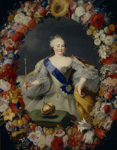 Portrait of Empress Elisabeth, 1709-1762, 1754 by Georg Kaspar von Prenner
