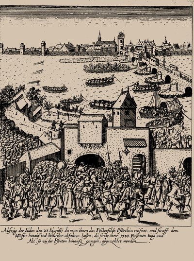 The Fettmilch Rising. Expulsion of the Jews from Frankfurt on August 23, 1614 by Georg Keller