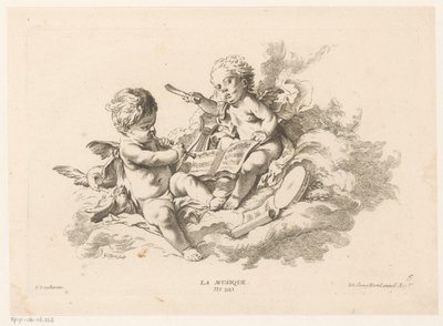 Music (title on object: La Musique, series title: Book of Arts) by Georg Leopold Hertel