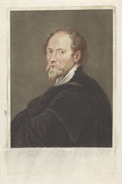 Portrait of Artist Peter Paul Rubens by Georg Martin Preissler