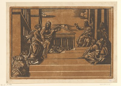 Martha Leading Mary Magdalene to the Temple by Georg Matheus