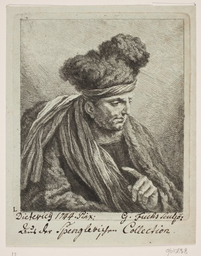 A Man with a Turban by Georg Mathias Fuchs
