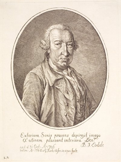 Portrait of Barthold Johan Lodde, Translator by Georg Mathias Fuchs